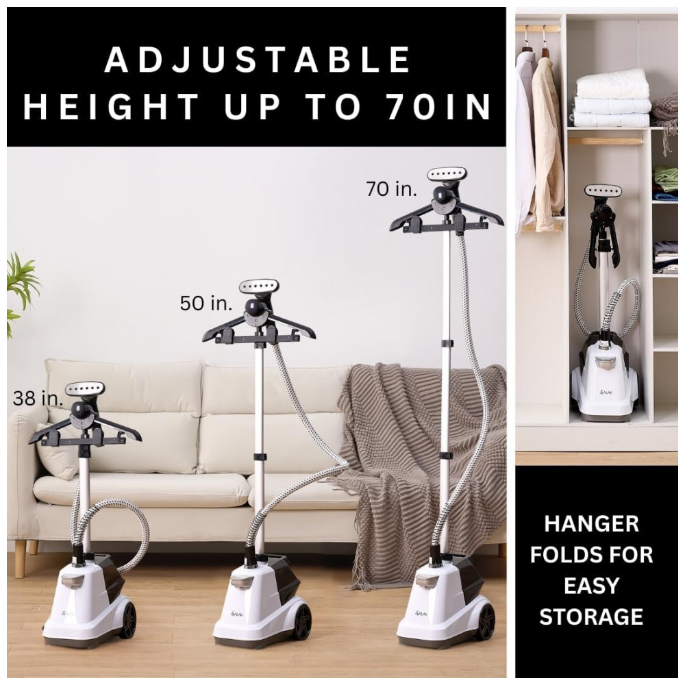 ECTQTJN65PN90B_6-1.jpg - SALAV Vaporizador de Roupas Comercial de Tamanho Grande - Modelo Pesado Com Pedais e Reservatório de Água Extra Grande de 3L (1015 oz) 1800 watts