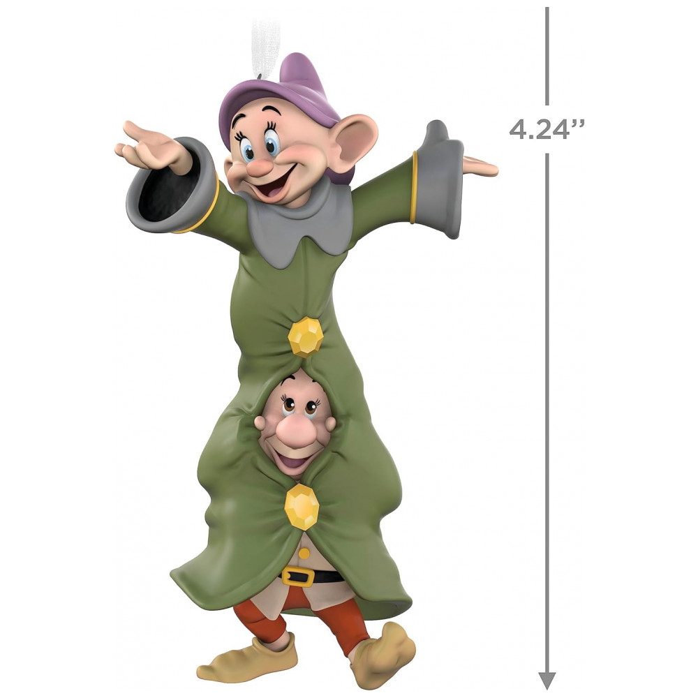 ECTQTLWVKQZB0B_4-1.jpg - Enfeite Natalino Hallmark Keepsake Disney Princesa Branca de Neve Duo Dançante Porcelana 10,8x6,4x4,75 cm 64g