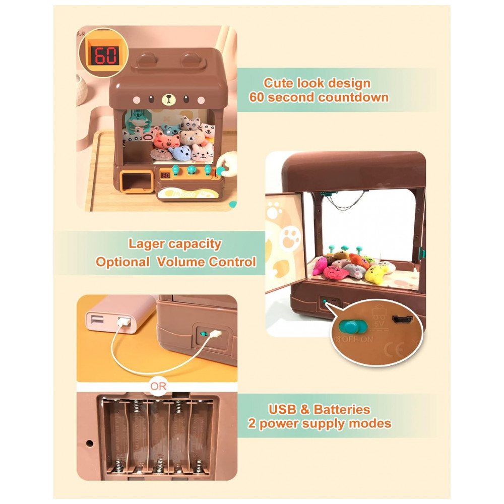 ECTQTPMT6RPB0B_1-1.jpg - Máquina de Garra cxjoigxi Bear Grande para Crianças e Adultos com Prêmios, Luzes e Sons Ajustáveis, Mini Arcade Eletrônico e Dispensador de Doces