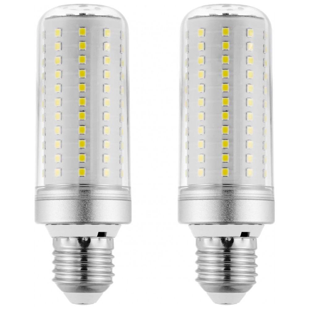 ECTQTQ8P91RC0B_0-1.jpg - RA RAYHOO Lâmpadas LED 12W, Equivalente a 100-150W Incandescente, Base E26/E27, 1800 Lumens, Luz Branca Quente 3000K, Não Dimável, Kit com 2 unidades