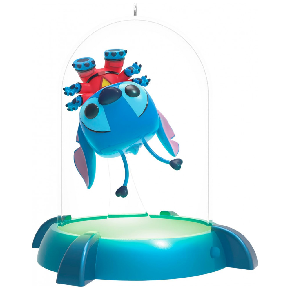ECTQTRG293RD0B_0-1.jpg - Ornamento Hallmark Keepsake 2025 Disney Lilo & Stitch Experiment 626 Funko POP! com Luz, Presente para Fãs Disney