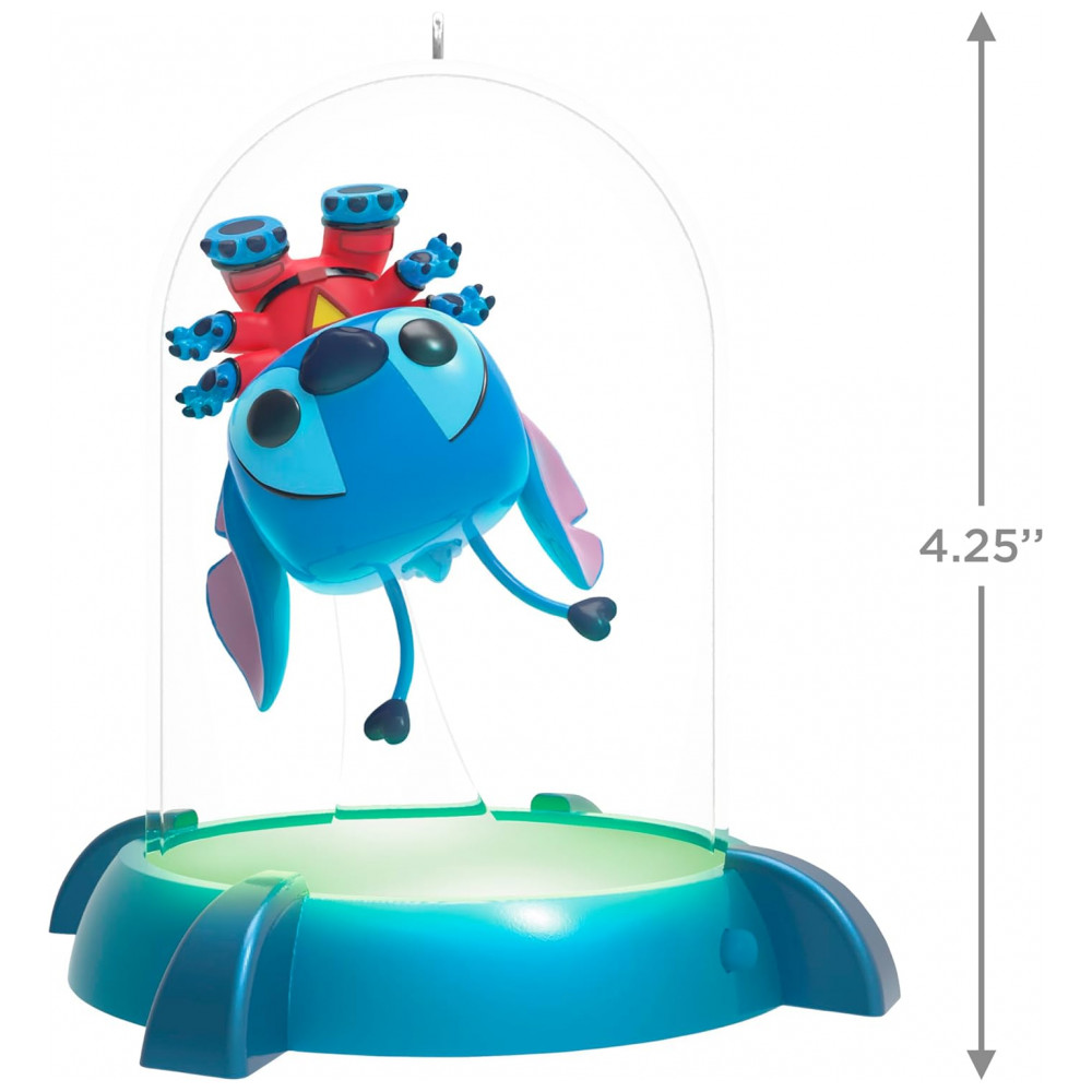 ECTQTRG293RD0B_3-1.jpg - Ornamento Hallmark Keepsake 2025 Disney Lilo & Stitch Experiment 626 Funko POP! com Luz, Presente para Fãs Disney