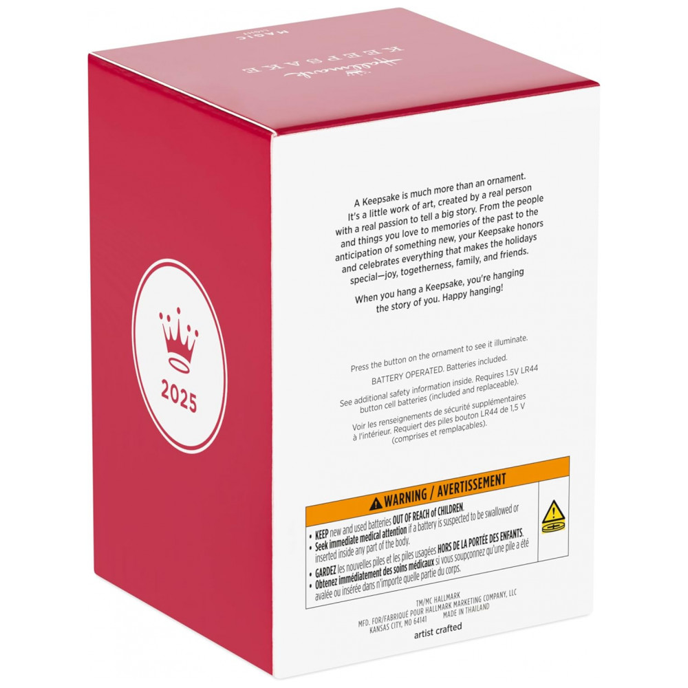 ECTQTRG293RD0B_7-1.jpg - Ornamento Hallmark Keepsake 2025 Disney Lilo & Stitch Experiment 626 Funko POP! com Luz, Presente para Fãs Disney