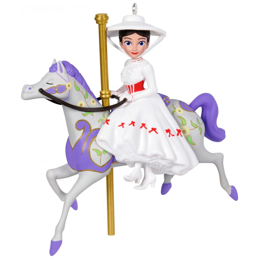 ECTQTTDXF9XC0B_0-1.jpg - Enfeite de Natal Hallmark Keepsake, Disney Mary Poppins 60º Aniversário - Um Carrossel Quase Perfeito