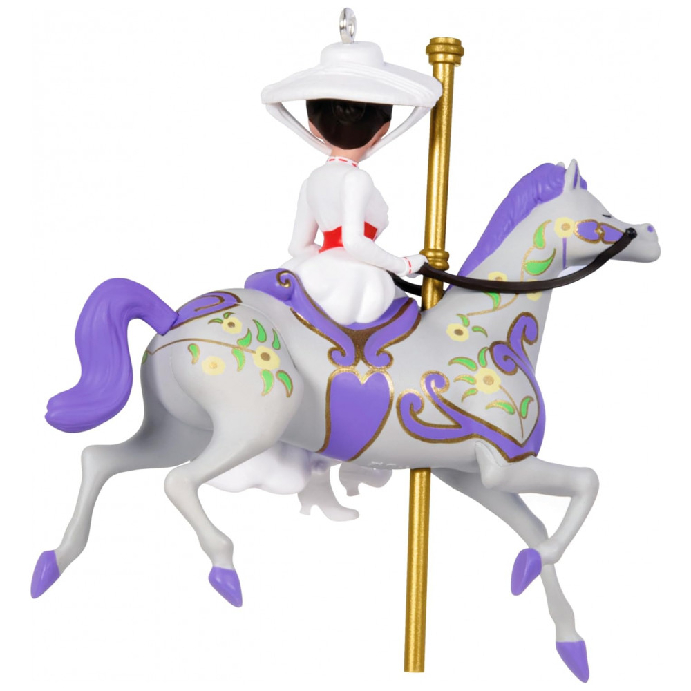 ECTQTTDXF9XC0B_1-1.jpg - Enfeite de Natal Hallmark Keepsake, Disney Mary Poppins 60º Aniversário - Um Carrossel Quase Perfeito