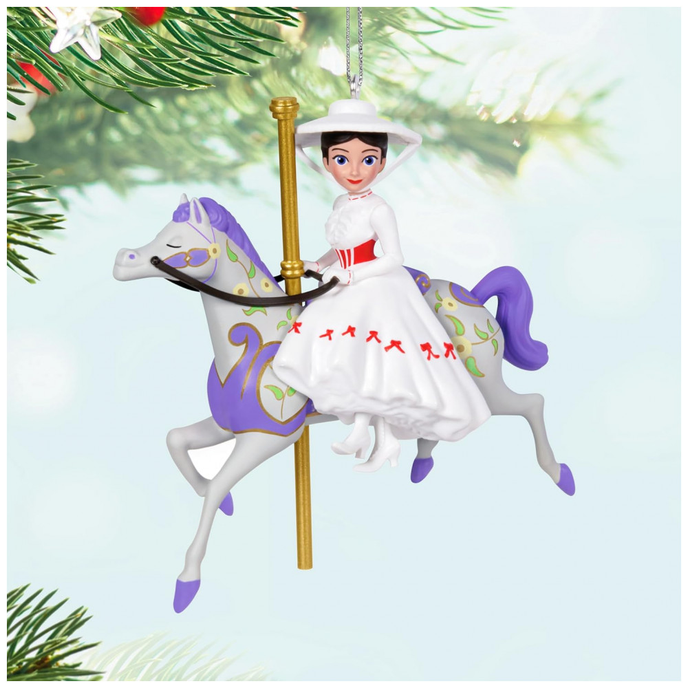 ECTQTTDXF9XC0B_5-1.jpg - Enfeite de Natal Hallmark Keepsake, Disney Mary Poppins 60º Aniversário - Um Carrossel Quase Perfeito