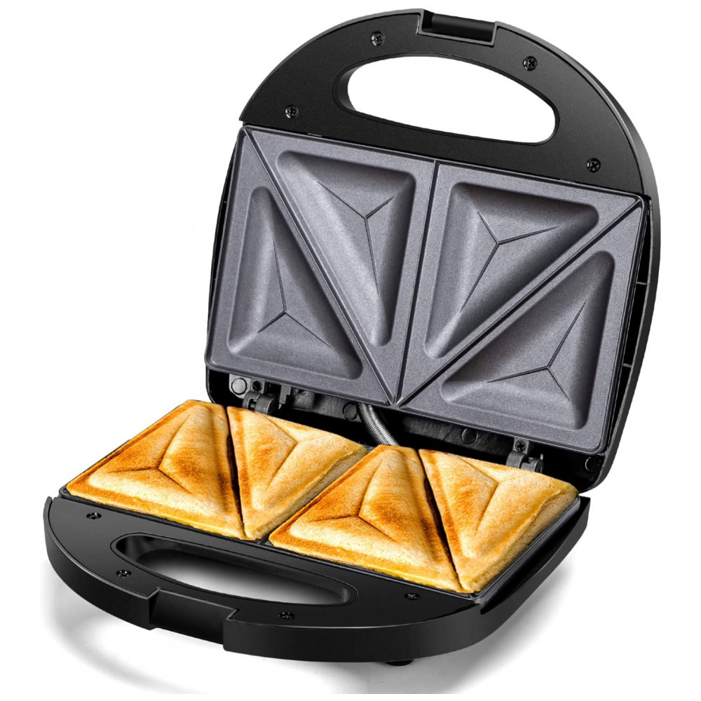 ECTQTTSC6LMB0B_0-1.jpg - Aigostar 2 em 1 Sanduicheira e Grill Panini com Placas Antiaderentes, Grill Elétrico de Aquecimento Duplo para Sanduíches, Tostadeira de Café da Manhã