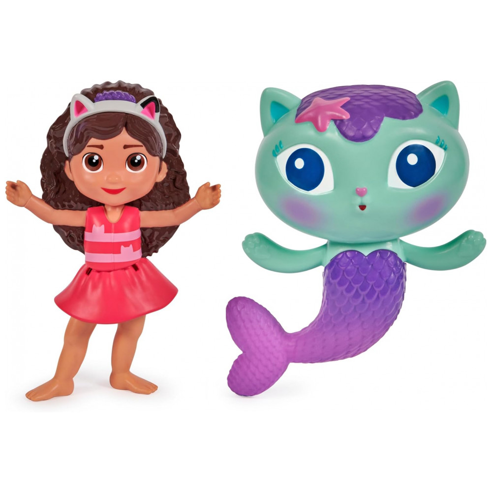 ECTQTVLWYX4B0B_0-2.jpg - SwimWays Gabbys Dollhouse Floatin Figures Acessórios de Piscina para Crianças Brinquedos Aquáticos e Suprimentos de Festa para Crianças