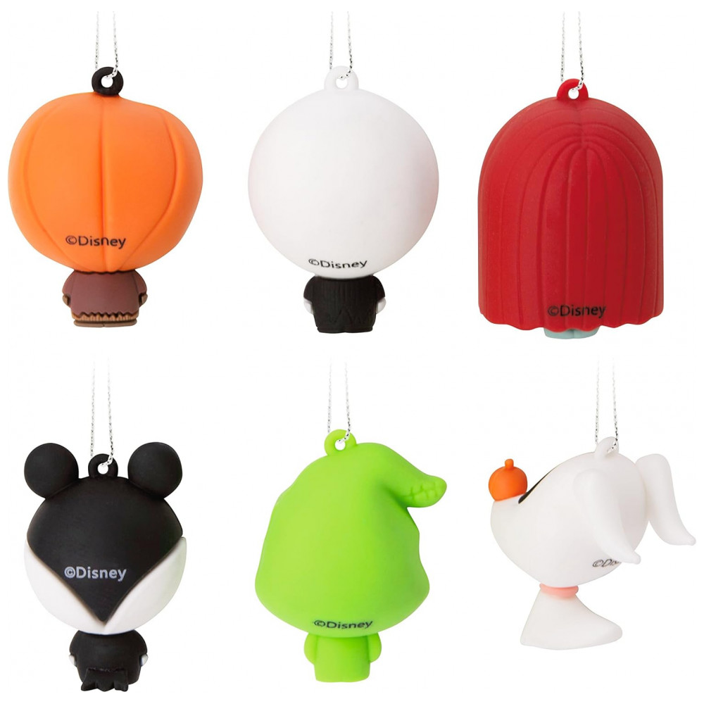 ECTQTVV6MQZB0B_1-1.jpg - Conjunto de 6 Mini Enfeites Natalinos Hallmark Disney Tim Burton O Estranho Mundo de Jack, Plástico Inquebrável
