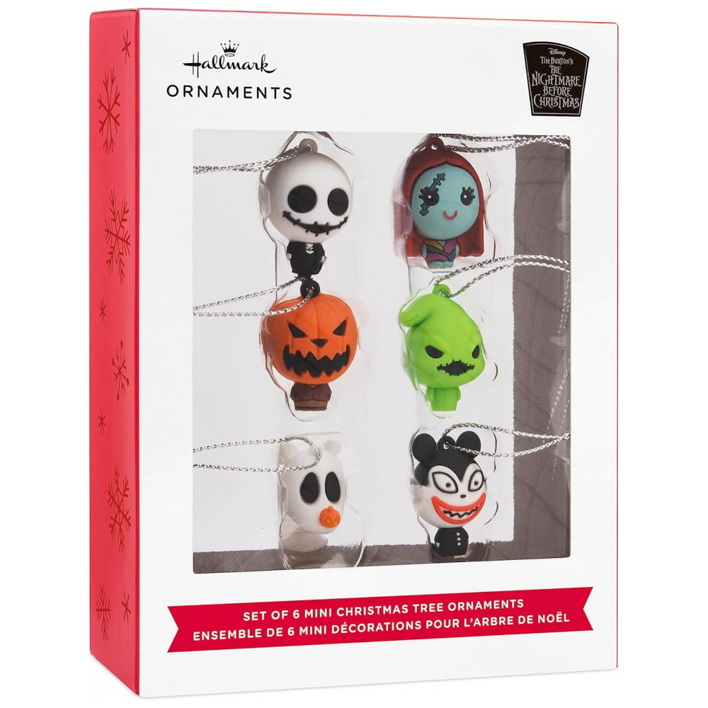 ECTQTVV6MQZB0B_2-1.jpg - Conjunto de 6 Mini Enfeites Natalinos Hallmark Disney Tim Burton O Estranho Mundo de Jack, Plástico Inquebrável