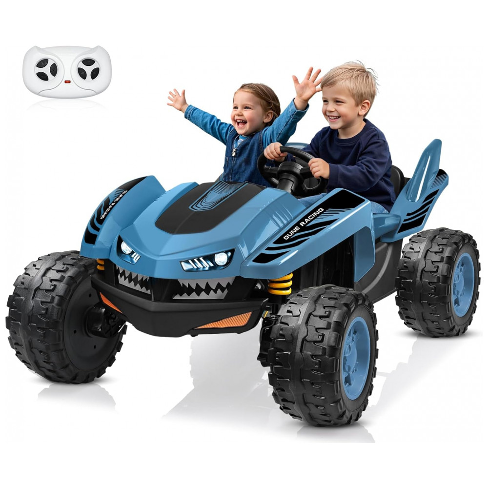 ECTQTW77XXFD0B_0-1.jpg - Carro Elétrico Infantil ANPABO Azul 24V 2 Lugares 4 Motores 200W Off-Road UTV Pneus EVA Suspensão Controle Bluetooth 5.1km/h