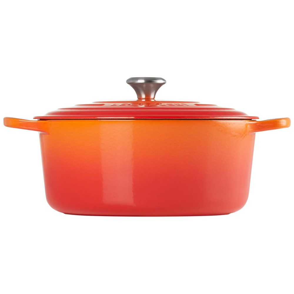 ECTQU4G02HA10B_1-1.jpg - Conjunto de Panelas e Frigideiras de Ferro Fundido Esmaltado 5 Peças LE CREUSET MS1605 2SS Laranja