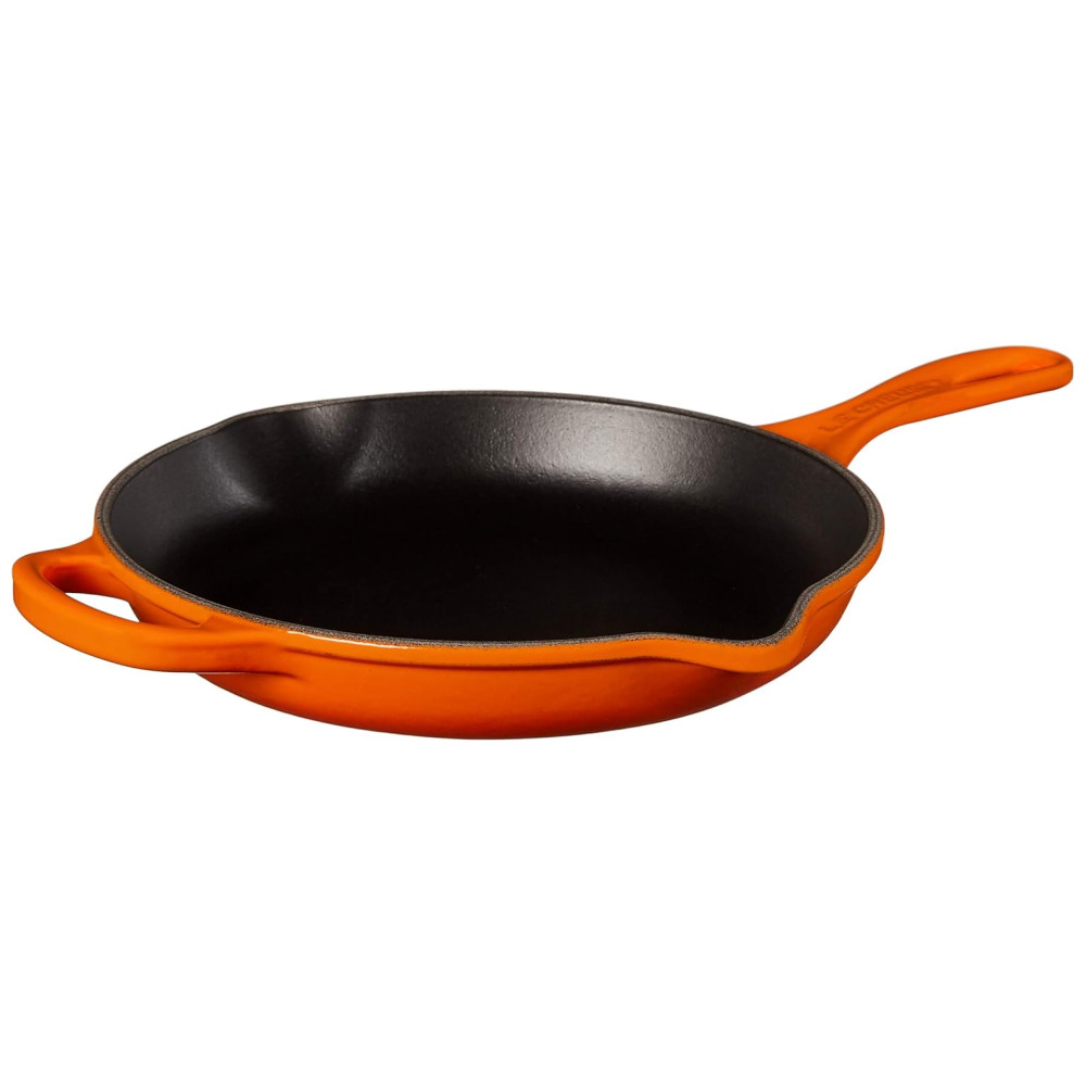 ECTQU4G02HA10B_2-1.jpg - Conjunto de Panelas e Frigideiras de Ferro Fundido Esmaltado 5 Peças LE CREUSET MS1605 2SS Laranja