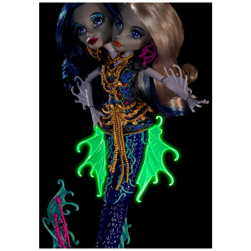 ECTQUR6RCC510B_4-1.jpg - Monster High Bonecas Reef Peri Pearl as Filhas de Hidra para Crianças a partir de 6 anos MATTEL DHB47 Azul