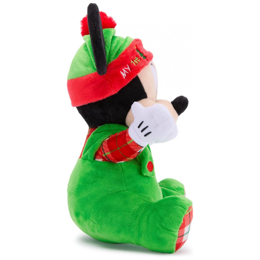 ECTQV72YL2SF0B_3-1.jpg - Pelúcia Oficial Disney Store Mickey Mouse Natal 2025 11 Polegadas Brinquedo de Bebê com Traje Festivo e Detalhes Bordados Estampa Xadrez