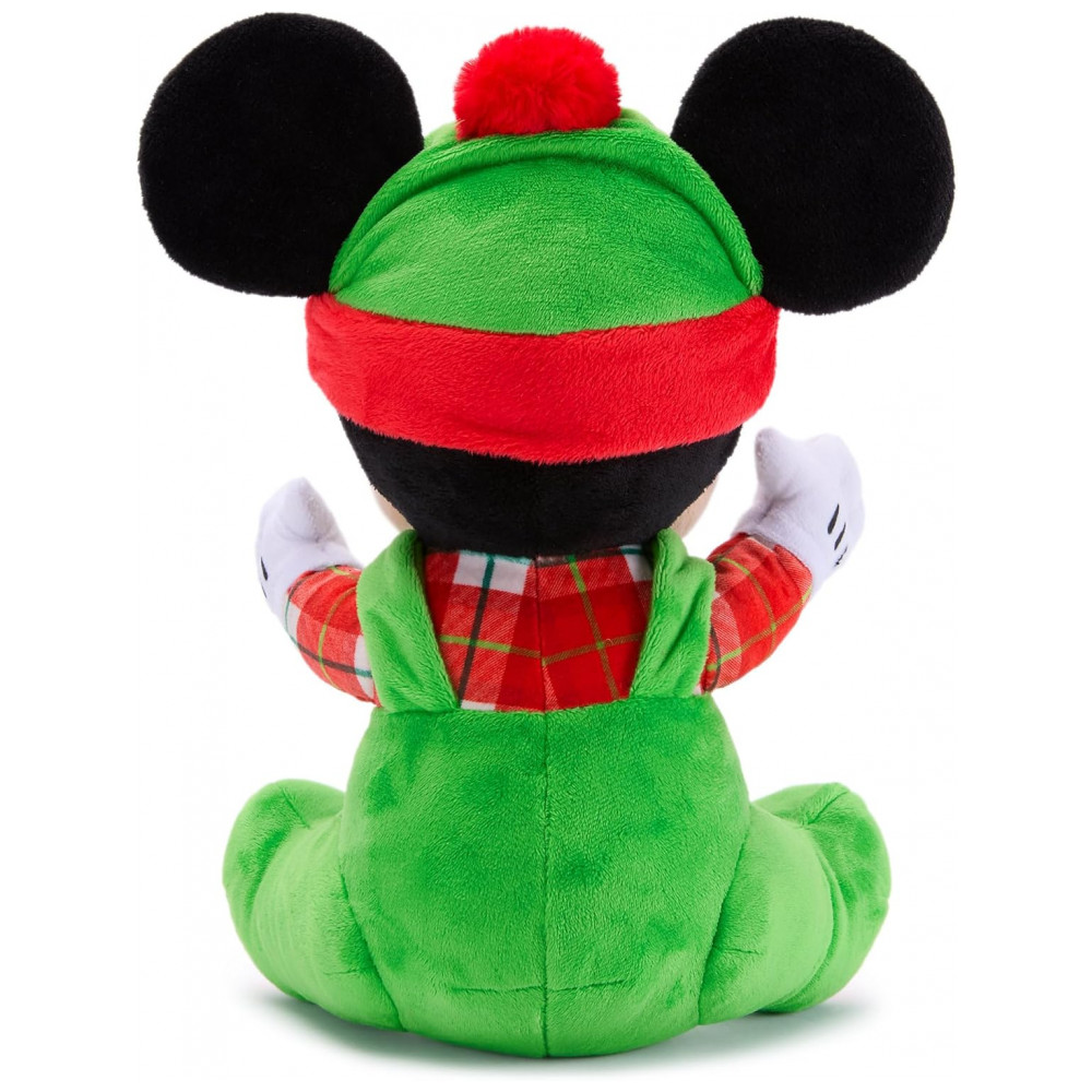 ECTQV72YL2SF0B_4-1.jpg - Pelúcia Oficial Disney Store Mickey Mouse Natal 2025 11 Polegadas Brinquedo de Bebê com Traje Festivo e Detalhes Bordados Estampa Xadrez