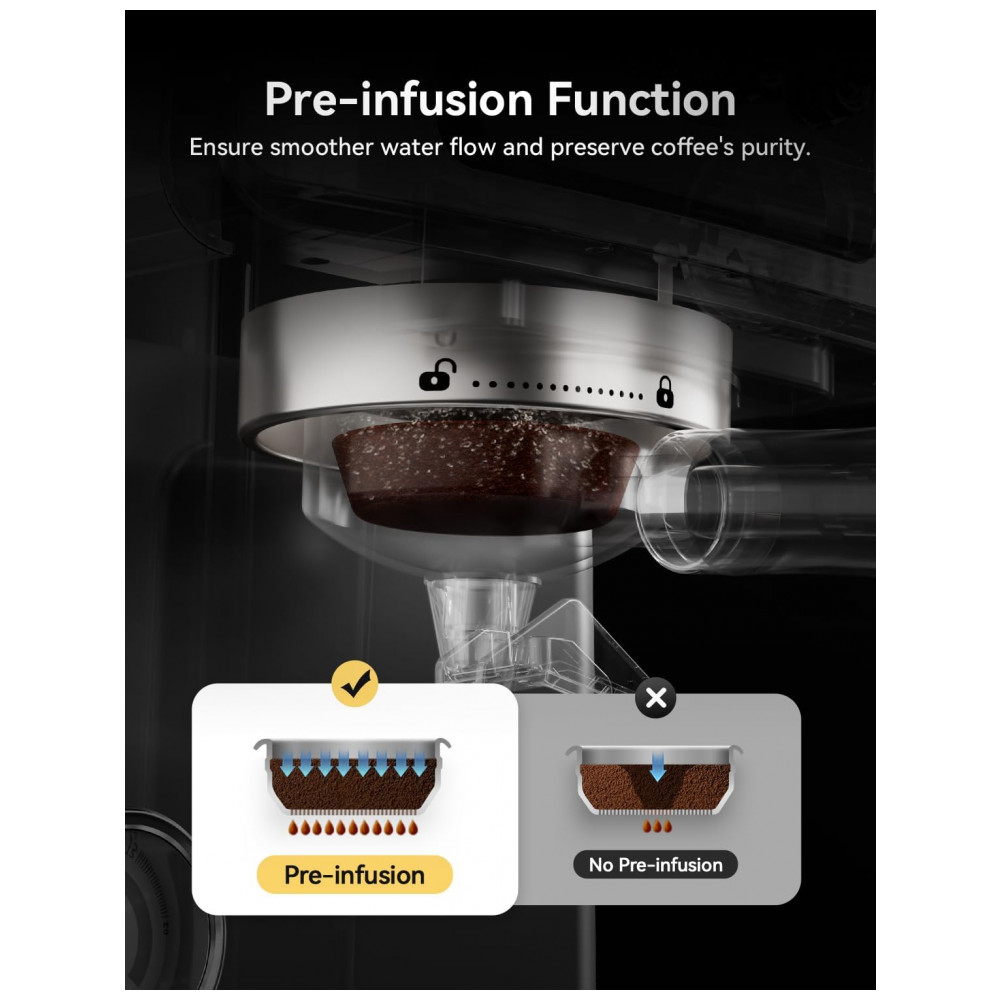 ECTQVD1NRJNF0B_2-1.jpg - Máquina de Espresso 15 Bar 58mm, Vaporizador Profissional, Manômetro, Neretva, Retrô, Inox Prata, 220V