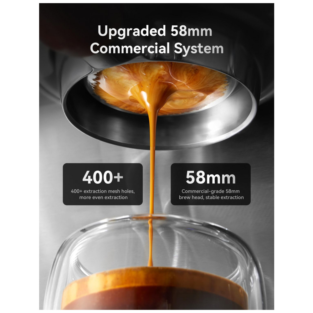 ECTQVD1NRJNF0B_3-1.jpg - Máquina de Espresso 15 Bar 58mm, Vaporizador Profissional, Manômetro, Neretva, Retrô, Inox Prata, 220V