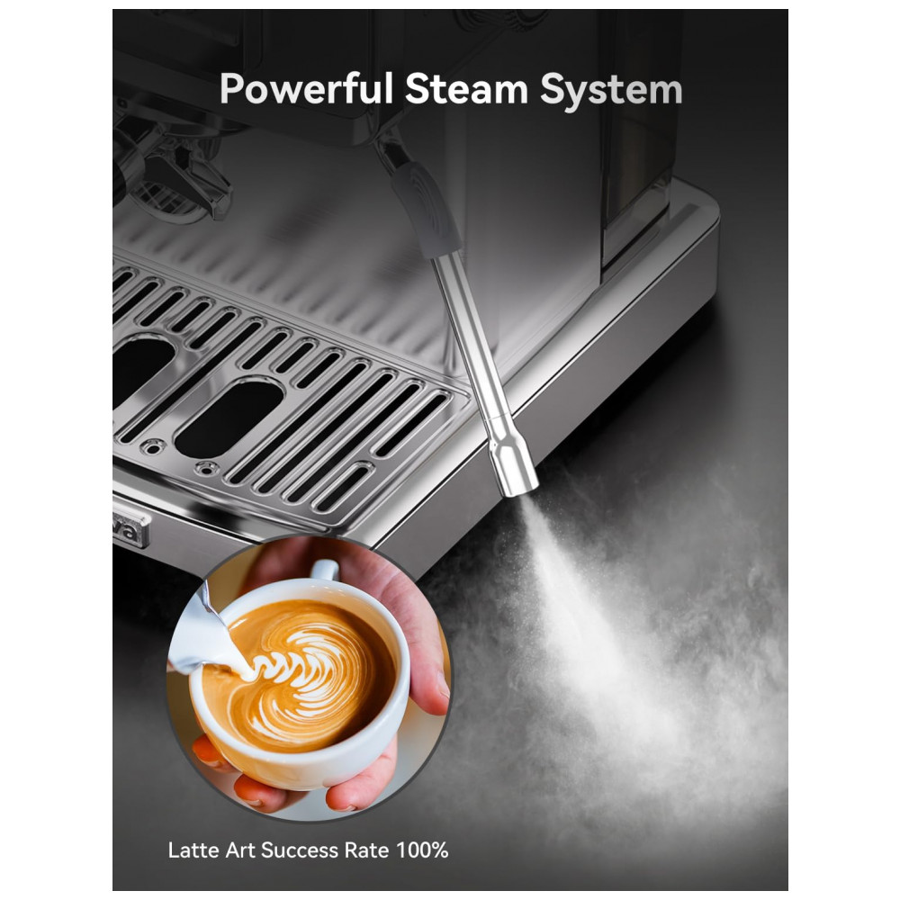 ECTQVD1NRJNF0B_5-1.jpg - Máquina de Espresso 15 Bar 58mm, Vaporizador Profissional, Manômetro, Neretva, Retrô, Inox Prata, 220V