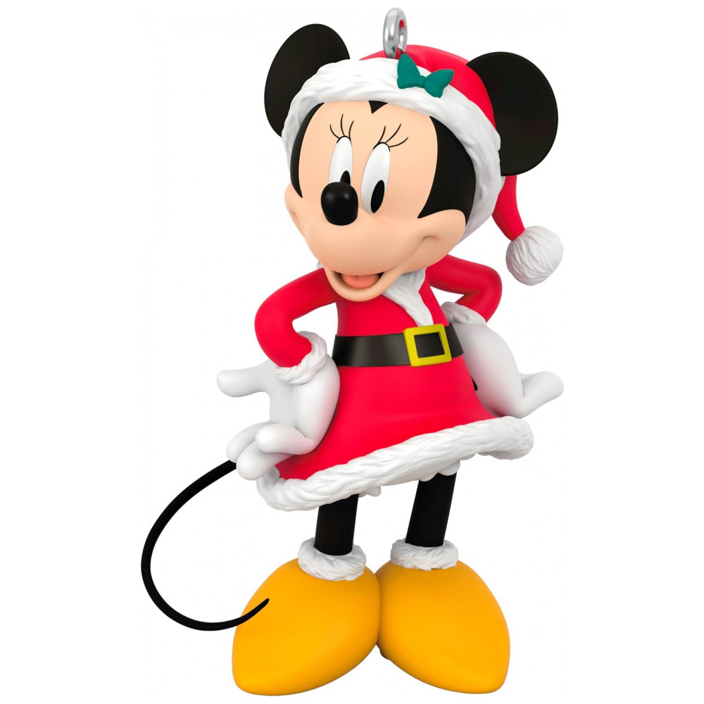 ECTQVH7YH9XC0B_0-1.jpg - Enfeite de Natal Hallmark Keepsake Disney Very Merry Minnie, Plástico 3,9x5,7x2,7 cm