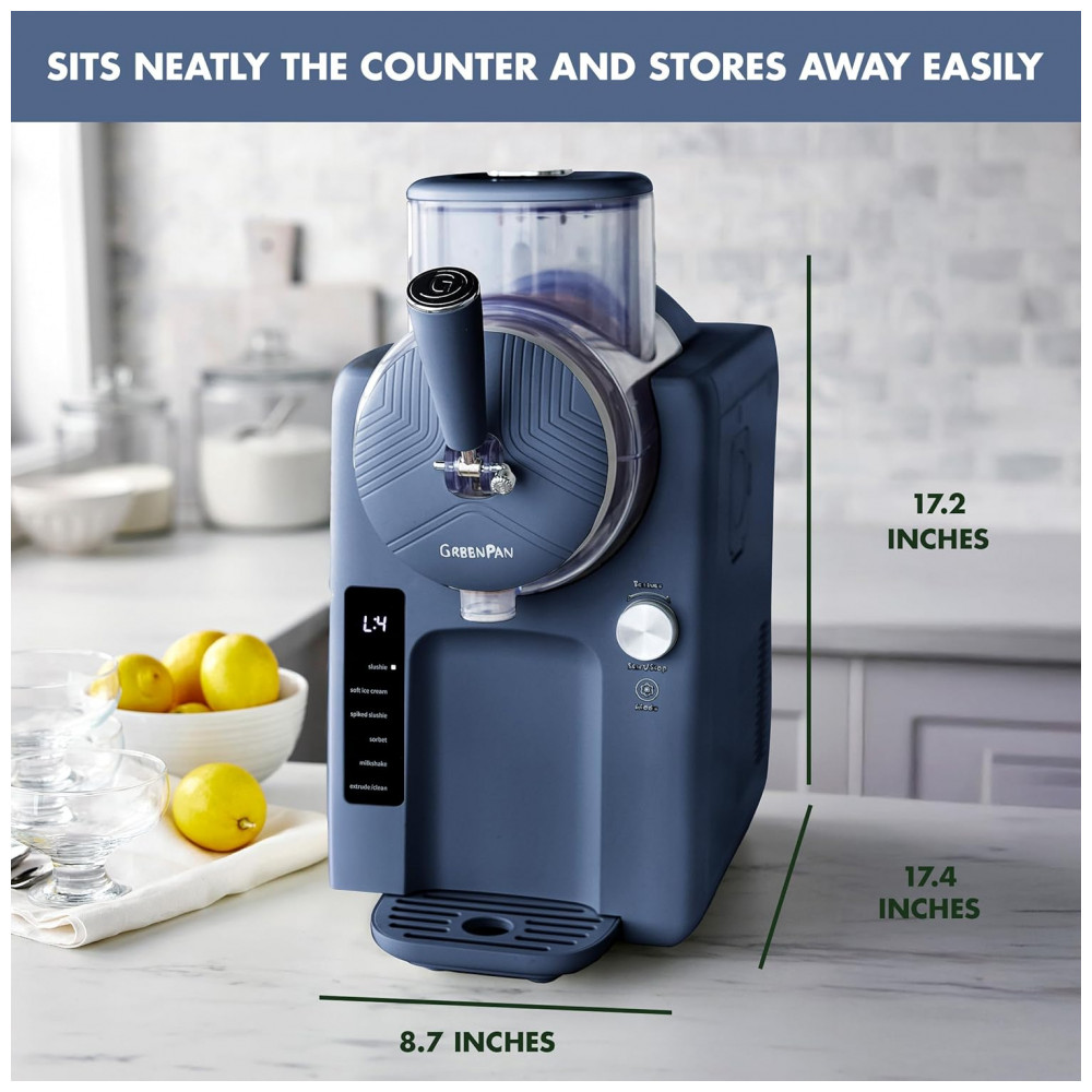 Máquina de Sorvete e Bebidas Congeladas GreenPan Frost, Soft Serve, Frozen Yogurt, Smoothies, Milkshakes, Coquetéis, Sem Necessidade de Congelador, - Imagem 5