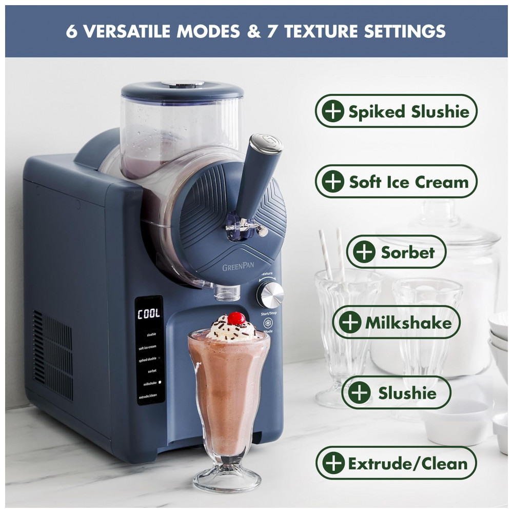 Máquina de Sorvete e Bebidas Congeladas GreenPan Frost, Soft Serve, Frozen Yogurt, Smoothies, Milkshakes, Coquetéis, Sem Necessidade de Congelador, - Imagem 6