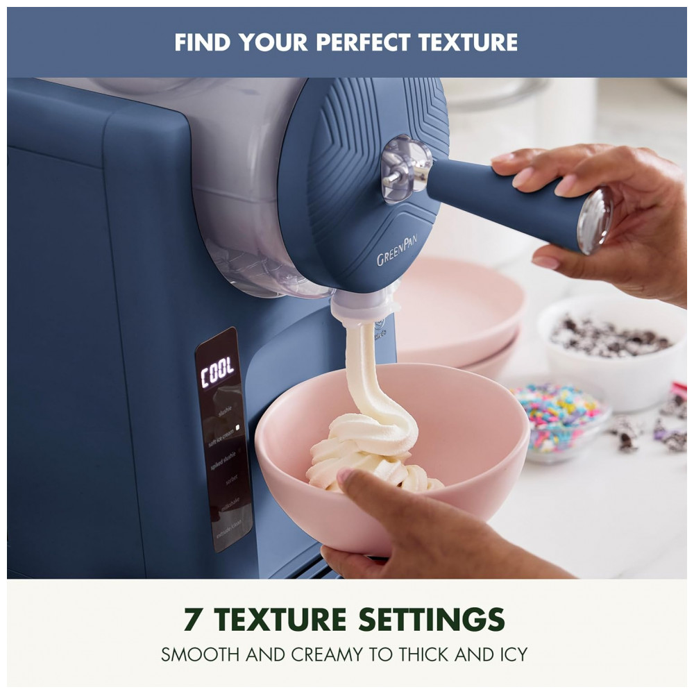 Máquina de Sorvete e Bebidas Congeladas GreenPan Frost, Soft Serve, Frozen Yogurt, Smoothies, Milkshakes, Coquetéis, Sem Necessidade de Congelador, - Imagem 9