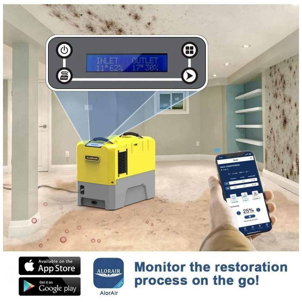 ECTQVW8Y35PF0B_1-1.jpg - Desumidificador Comercial ALORAIR 180PPD LGR com Bomba, Controle por Aplicativo WiFi, Capacidade de Até 85 PPD no AHAM,