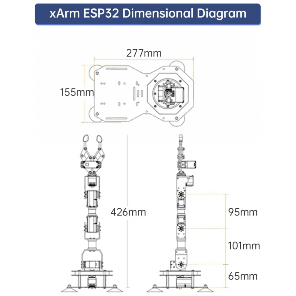 ECTQVXYSM7PB0B_7-1.jpg - Hiwonder Braço Robótico xArm ESP32 Cinza – Kit Programável MicroPython para Desenvolvimento Secundário