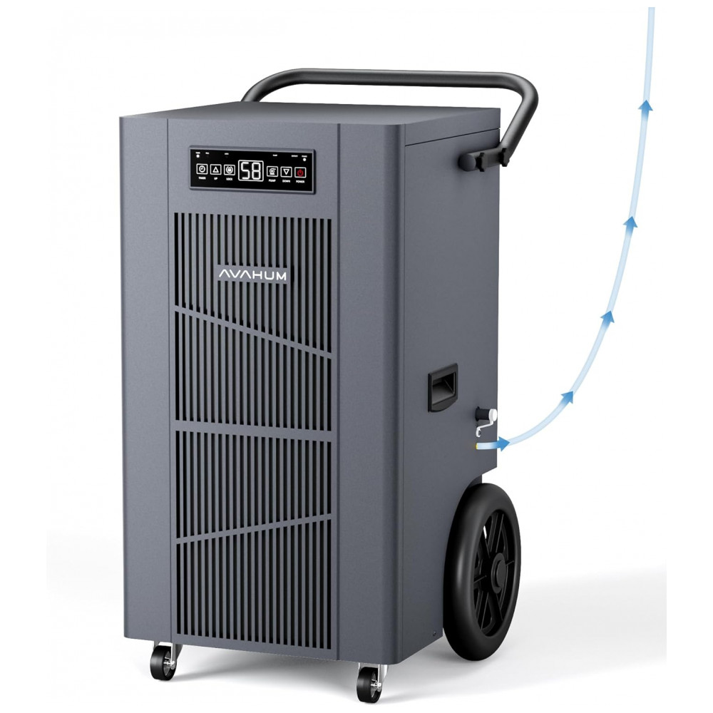 ECTQW2RZK4FF0B_8-1.jpg - Desumidificador Comercial de 151 litros com Bomba Ideal para Ambientes Industriais 24H Timer Espaços Grandes de 213 m2