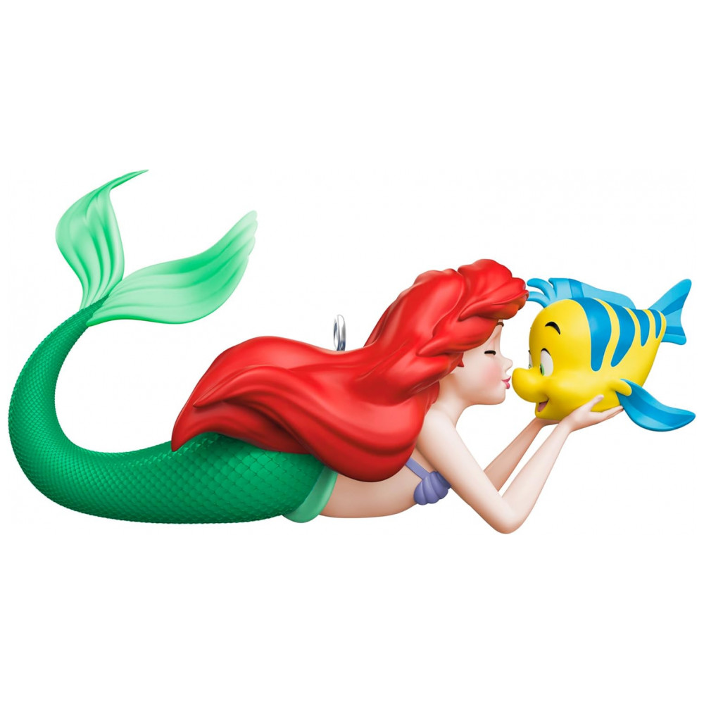 ECTQW6VBB3RD0B_0-1.jpg - Enfeite de Natal Hallmark Keepsake Natal 2025 Disney A Pequena Sereia Amizade Fin-Tástica, Decoração Encantadora para Fãs