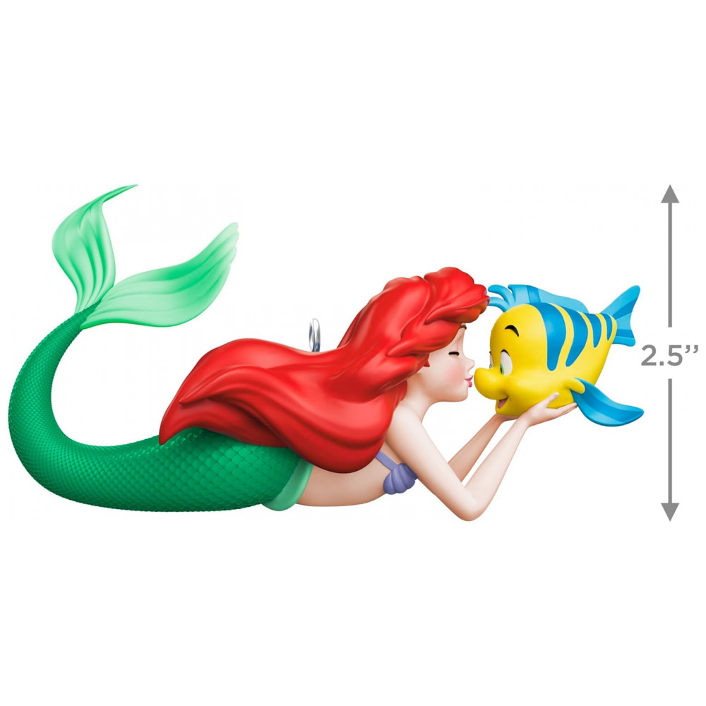 ECTQW6VBB3RD0B_3-1.jpg - Enfeite de Natal Hallmark Keepsake Natal 2025 Disney A Pequena Sereia Amizade Fin-Tástica, Decoração Encantadora para Fãs
