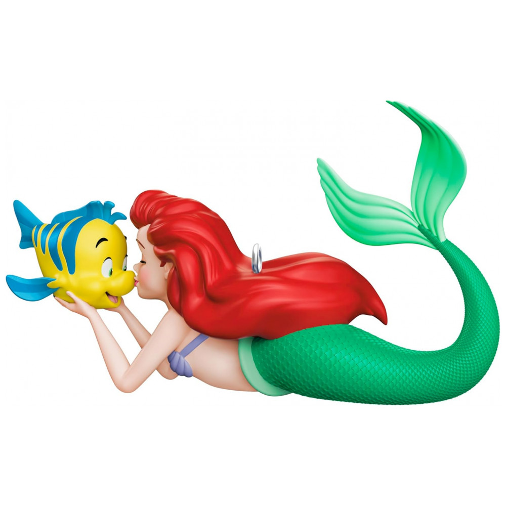 ECTQW6VBB3RD0B_5-1.jpg - Enfeite de Natal Hallmark Keepsake Natal 2025 Disney A Pequena Sereia Amizade Fin-Tástica, Decoração Encantadora para Fãs