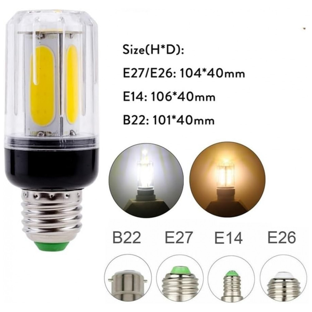 ECTQW98W19RF0B_5-1.jpg - YSJX Lights 2-Pack Lâmpadas LED COB Corn E14 – Luz Quente Tricolor para Lustres e Decoração Residencial Econômica,Generic