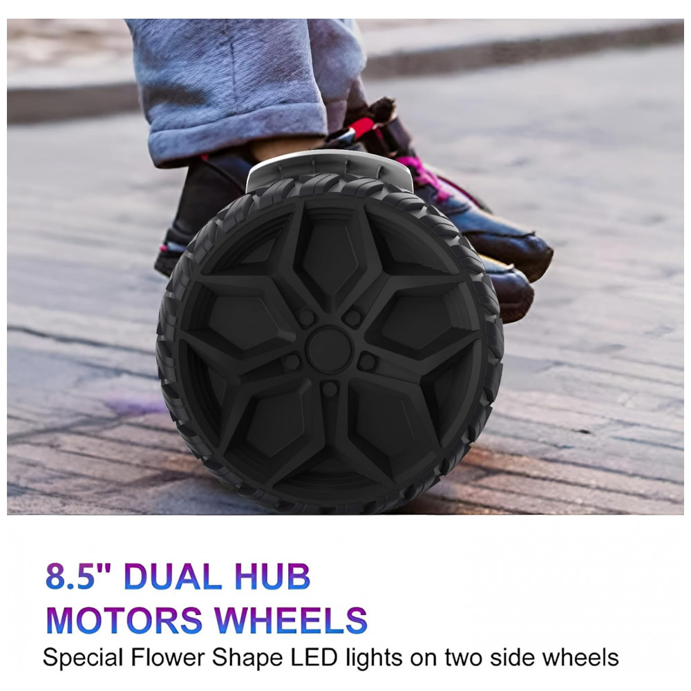 ECTQWD7QXMRF0B_2-1.jpg - Hoverboard SISIGAD H11 Spray Oil B01 para Crianças de 6 a 12 Anos com Bluetooth LED e Rodas Coloridas de 6,5 Polegadas