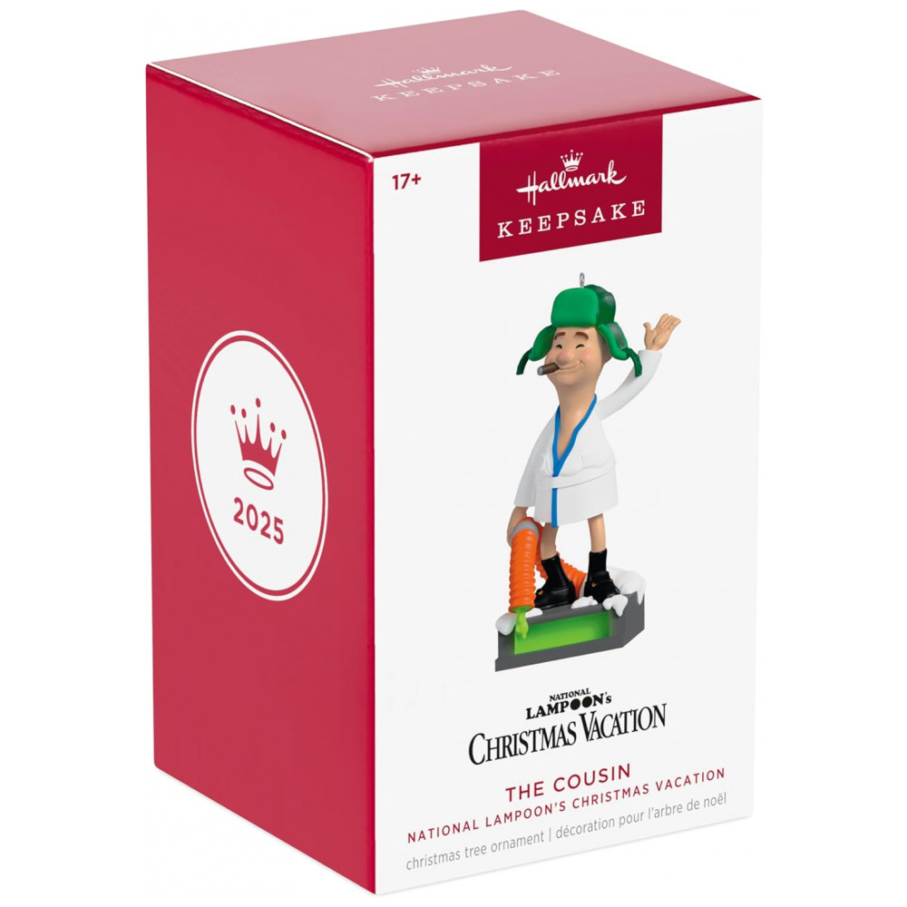 ECTQX1CQQGPD0B_6-1.jpg - Enfeite Natalino Hallmark Keepsake 2025 National Lampoon’s Christmas Vacation The Cousin, Plástico, 6,4 x 11,4 x 5,7 cm
