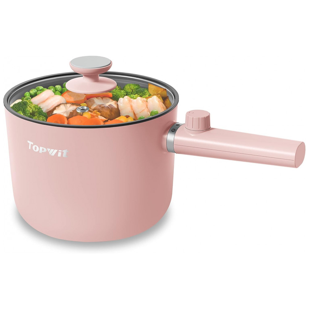 ECTQX43K4QRB0B_0-1.jpg - TopWit Hot Pot Elétrico 15L Rosa com Controle Duplo de Potência e Revestimento Antiaderente