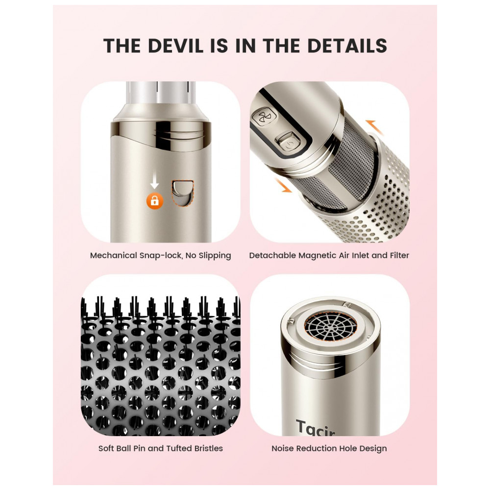 ECTQXBCRY4MD0B_6-1.jpg - Escova Secadora de Cabelo Profissional 5 em 1 da Tqcir, Multistyler Poderoso com Curlers AutoWrap, Modelagem Rápida sem Danos Térmicos, Estojo de Arma