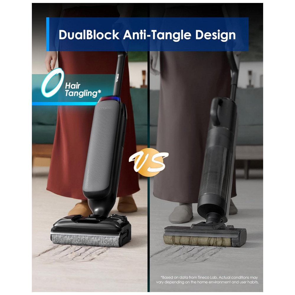 ECTQXDCR46CF0B_3-1.jpg - Aspirador de Pó Seco e Úmido Tineco Floor One S7 Artist, 22kPa de Sucção, Sensor Inteligente iLoop, Design DualBlock Anti-Emaranhamento, Flashdry 185,