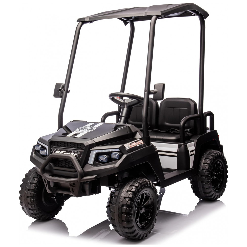 ECTQXDD3W6KD0B_0-1.jpg - Carrinho Elétrico Infantil 4x4 24V Sopbost, 4 Lugares, Controle Remoto, Suspensão EVA, 4 Motores, MP3 Bluetooth, Preto