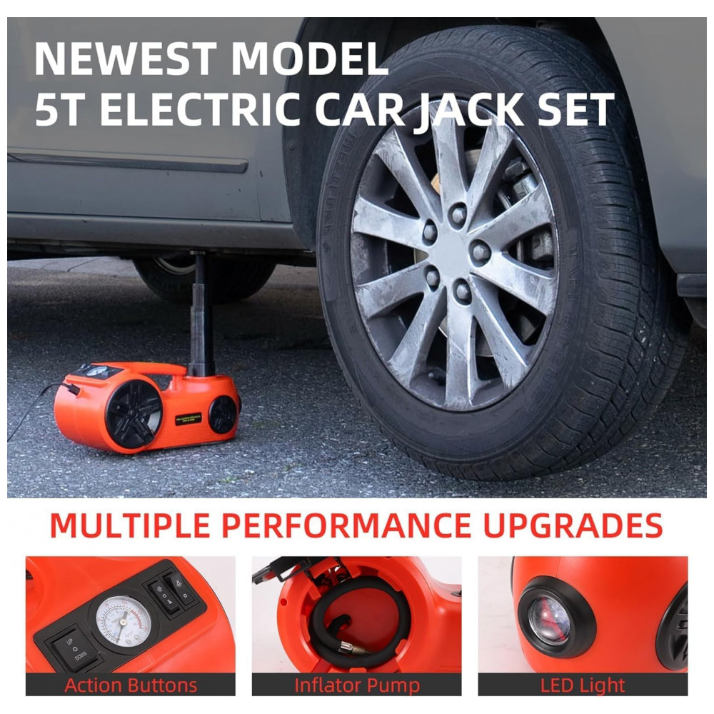 ECTQXP4BWSNC0B_3-3.jpg - Macaco Elétrico Hidráulico ROGTZ Atualizado 5 Toneladas 12V Elevação Portátil 53cm com Bomba Infladora de Pneus para Reparos de SUV Sedan e Caminhão K