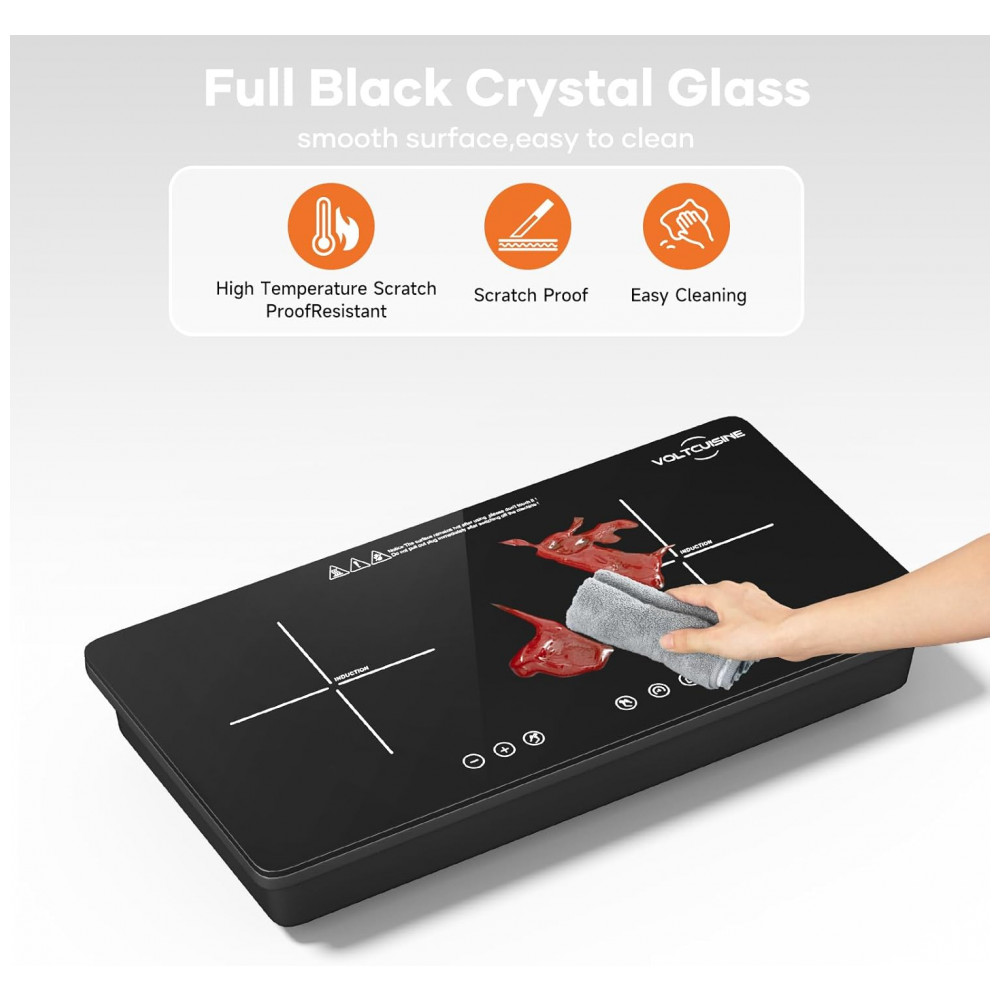 ECTQXPY5MMNF0B_2-1.jpg - Cooktop de Indução Duplo Portátil 1800W, Com Toque Sensível, 9 Níveis de Potência, Controle Independente, Timer de 99 Minutos, VoltCuisine