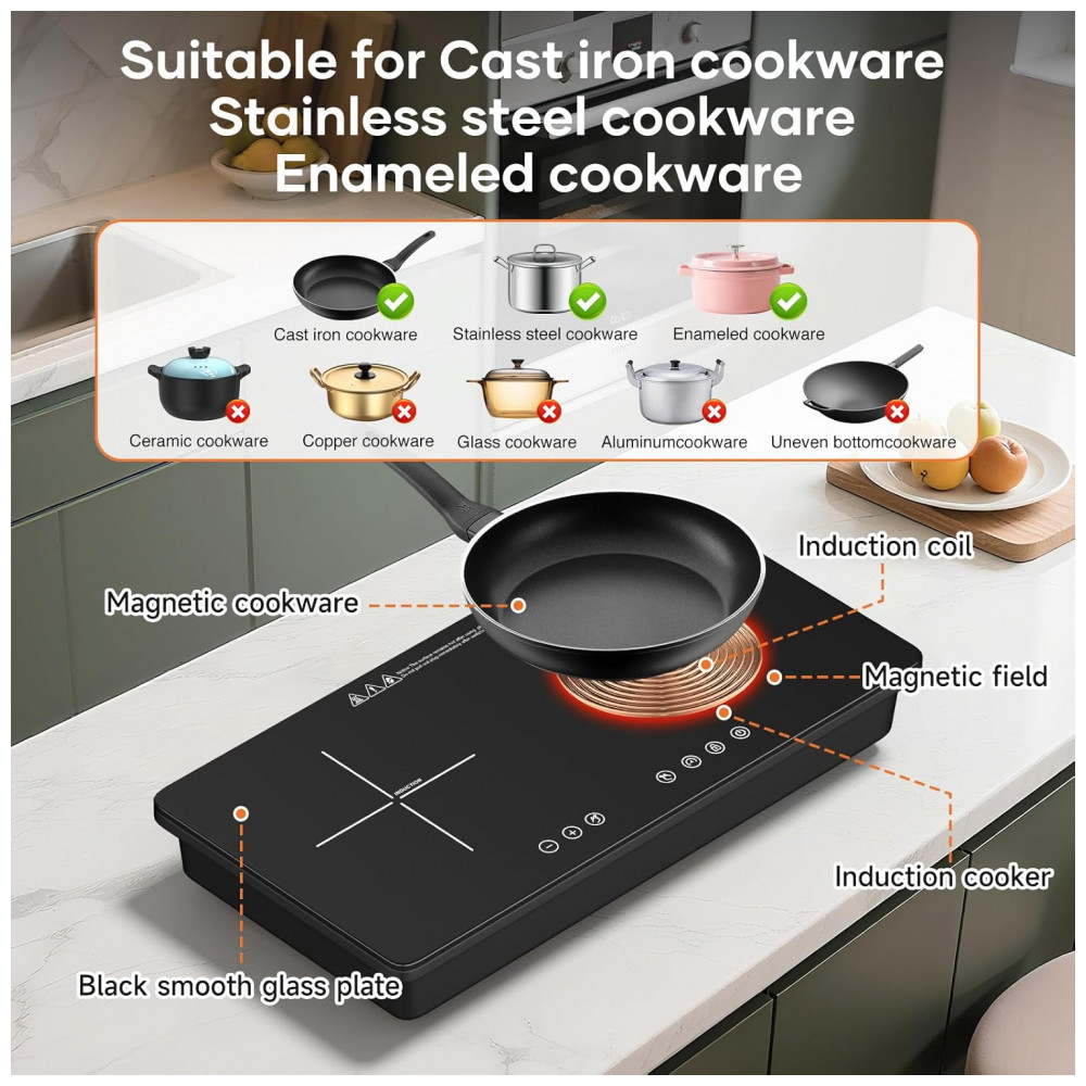 ECTQXPY5MMNF0B_6-1.jpg - Cooktop de Indução Duplo Portátil 1800W, Com Toque Sensível, 9 Níveis de Potência, Controle Independente, Timer de 99 Minutos, VoltCuisine