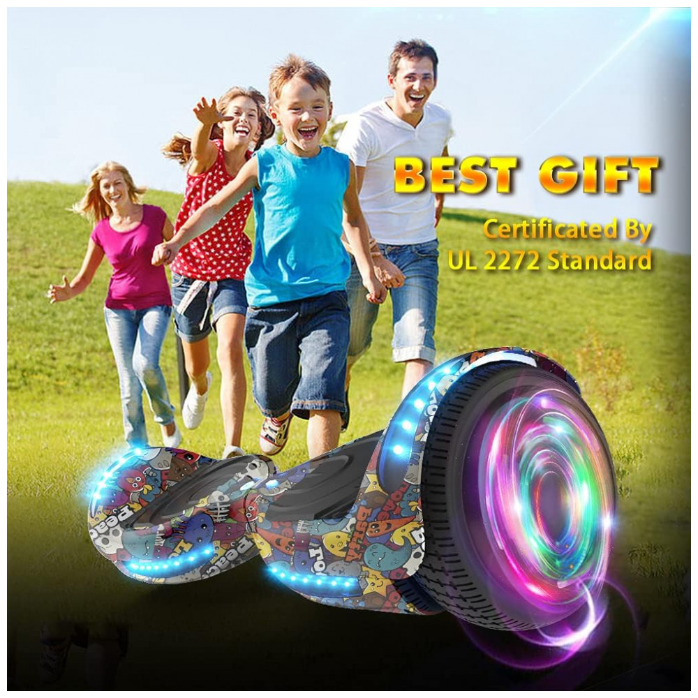 ECTQXQTB7B390B_3-1.jpg - Hoverboard Certificado HS2.01 Monster Party com Rodas LED Flash, Bluetooth e Luzes LED