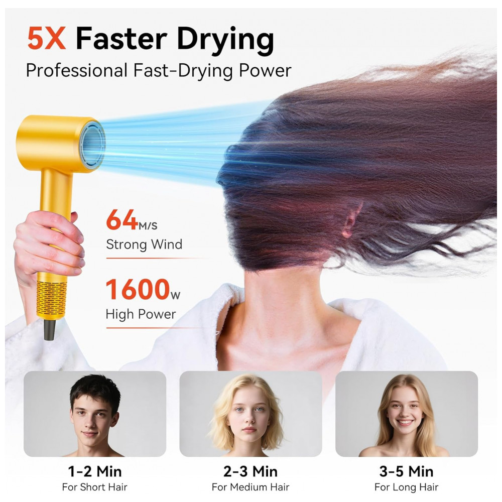 ECTQY1G27H5F0B_2-1.jpg - Secador de Cabelo Rápido com Íons para Mulheres Rizzdeek, Motor sem Escova, Secagem Rápida, Baixo Ruído, Amarelo