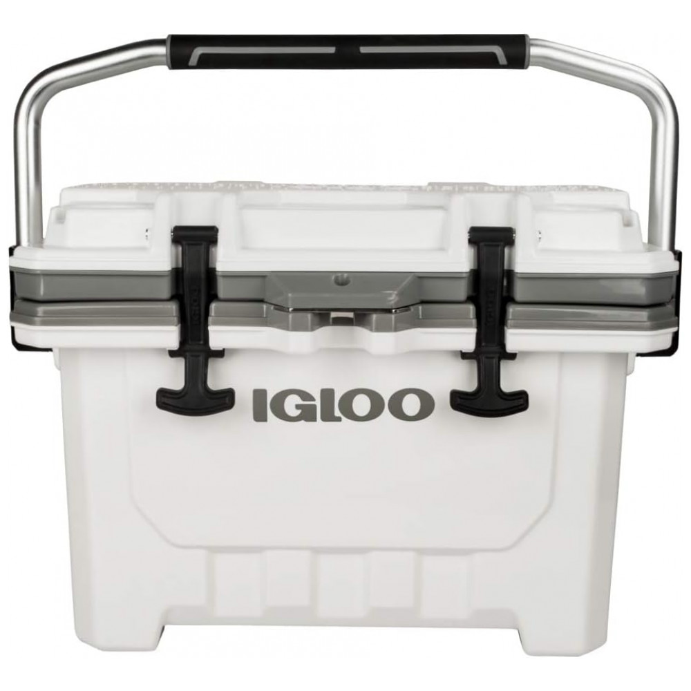 ECTQY5Z79MM70B_1.jpg - Cooler Térmico 24L com Ultra Isolamento e Trava Comporta até 35 Latas IGLOO Branco