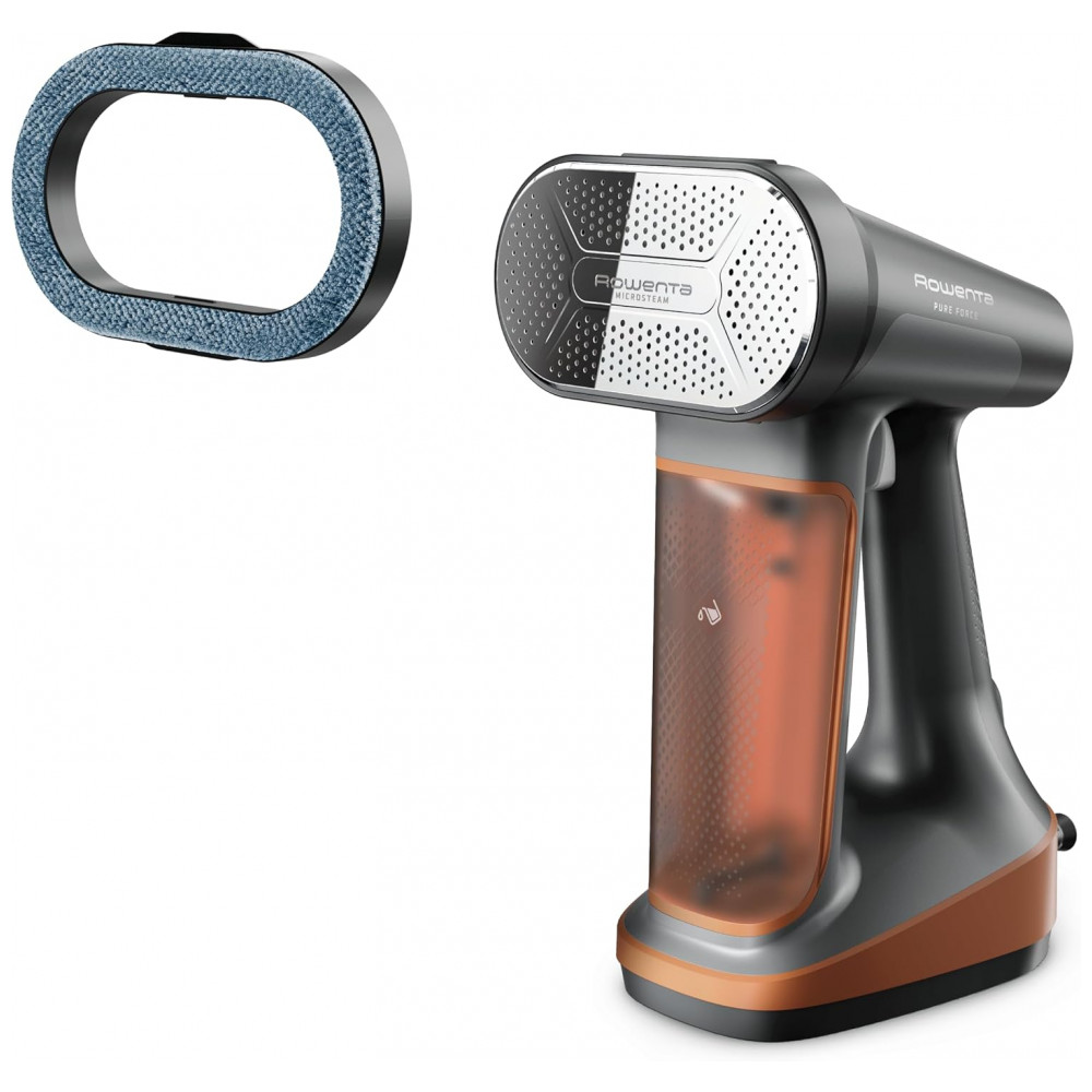 ECTQY6BYQPWC0B_0-1.jpg - Rowenta Ferro a Vapor 3 em 1 para Roupas, Steamer Portátil, Removedor de Lint, Tanque 200ml, 1875 Watts, Desligamento Automático, Preto Cobre, Ferro D