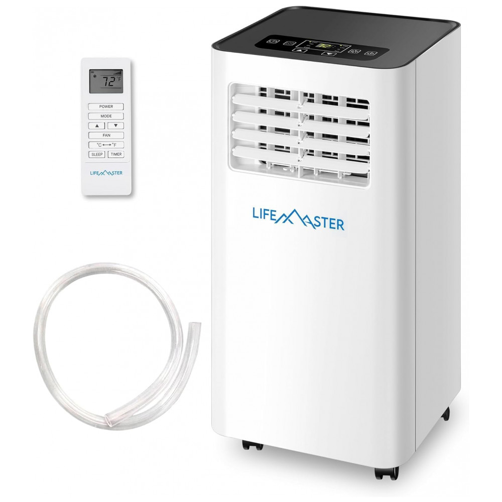 ECTQY8V6NV3D0B_0-1.jpg - Ar-condicionado Portátil LifeMaster 14.000 BTU, Desumidificador e Ventilador, Controle Remoto Digital, Branco