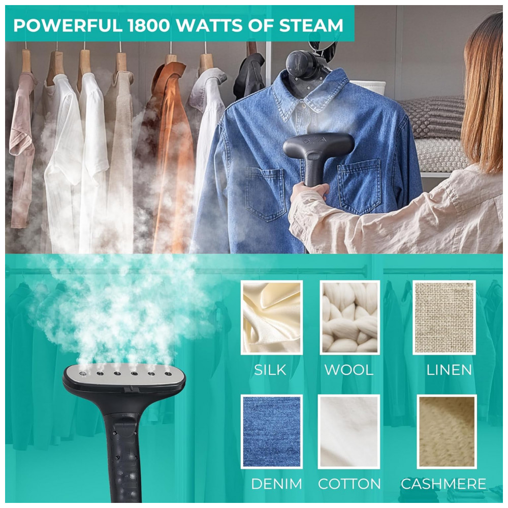 ECTQY9PXMQBF0B_2-1.jpg - True Tidy Passsadeira, Vaporizador e Steamer de Roupas Comercial Pesado 1800W para Uso Residencial e Comercial,