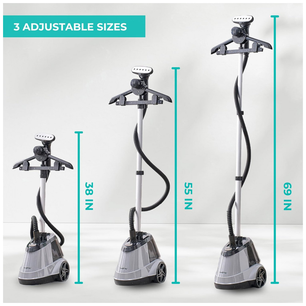 ECTQY9PXMQBF0B_4-1.jpg - True Tidy Passsadeira, Vaporizador e Steamer de Roupas Comercial Pesado 1800W para Uso Residencial e Comercial,